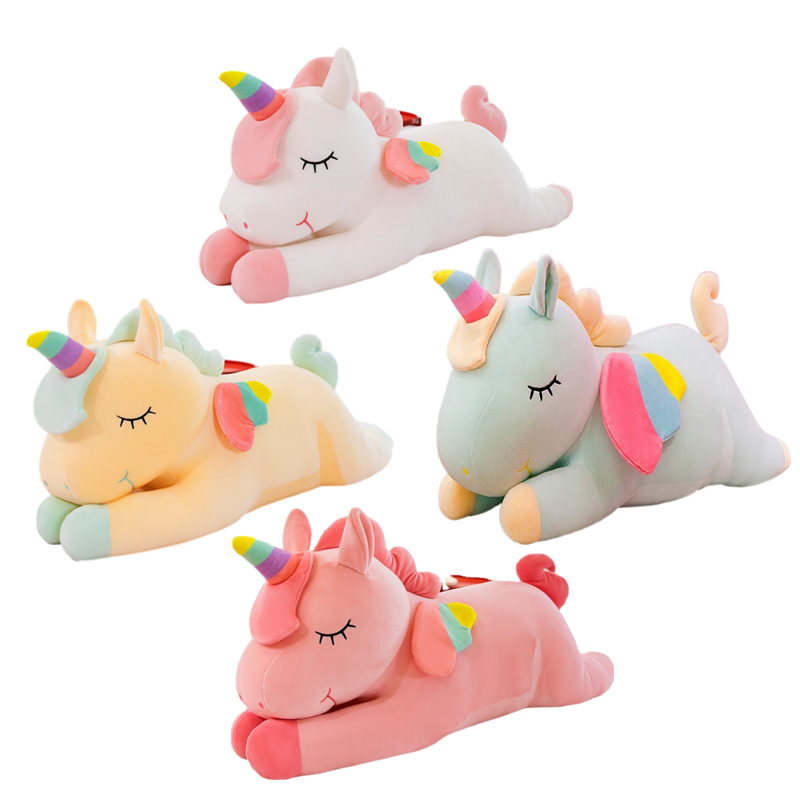 30-50cm Kawaii Unicorn Pony ตุ๊กตาตุ๊กตาตุ๊กตาของเล่นเด็กของขวัญวันเกิดตุ๊กตาหมอน/เบาะคริสต์มาสของขวัญครอบครัวและเพื่อน