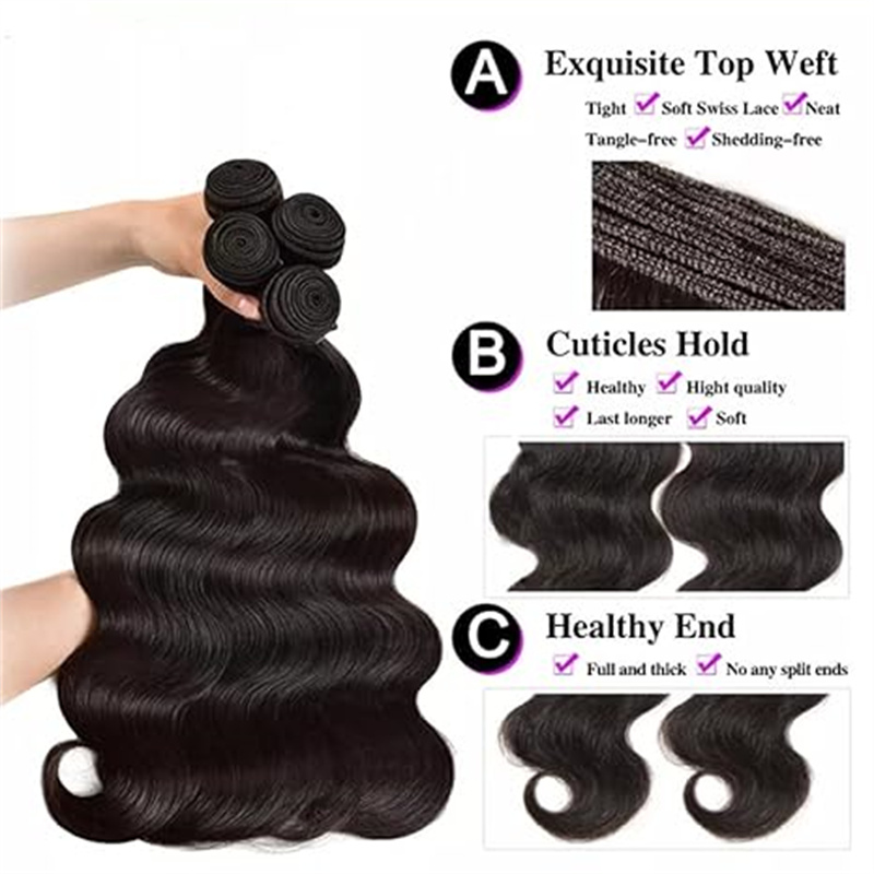 Menselijk Haar Bundels Golvend 1 3 4 Bundels Deal Maagdelijke Remy Menselijk Haar 50G Braziliaanse Natuurlijke 30 32 40 Inch Extensions Voor Vrouwen