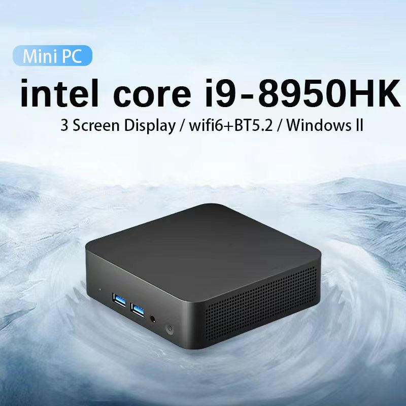 2026 Mini Computer 4K HD Intel Core i9 8950HK 16GB DDR4 1/2TB SSD PC Windows 11 UHD Graphics Pocket PC 4K HD Mini Gaming PC Desktop