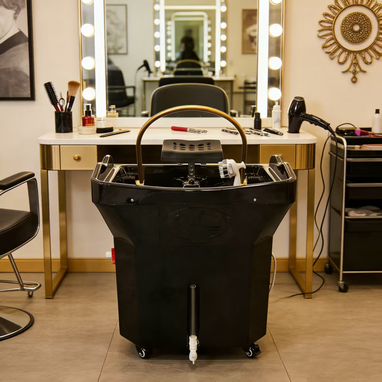 Draagbare Japanse Head Spa Pool Spa Thaise watercirculatie Massage Shampoo Bed met stoomapparatuur Kapsalon