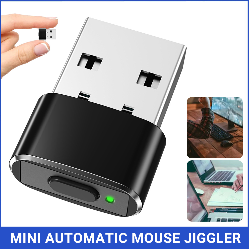 2X automatyczny mysz Jiggler niewykrywalny automatyczny kursor ruchu USB dla komputera