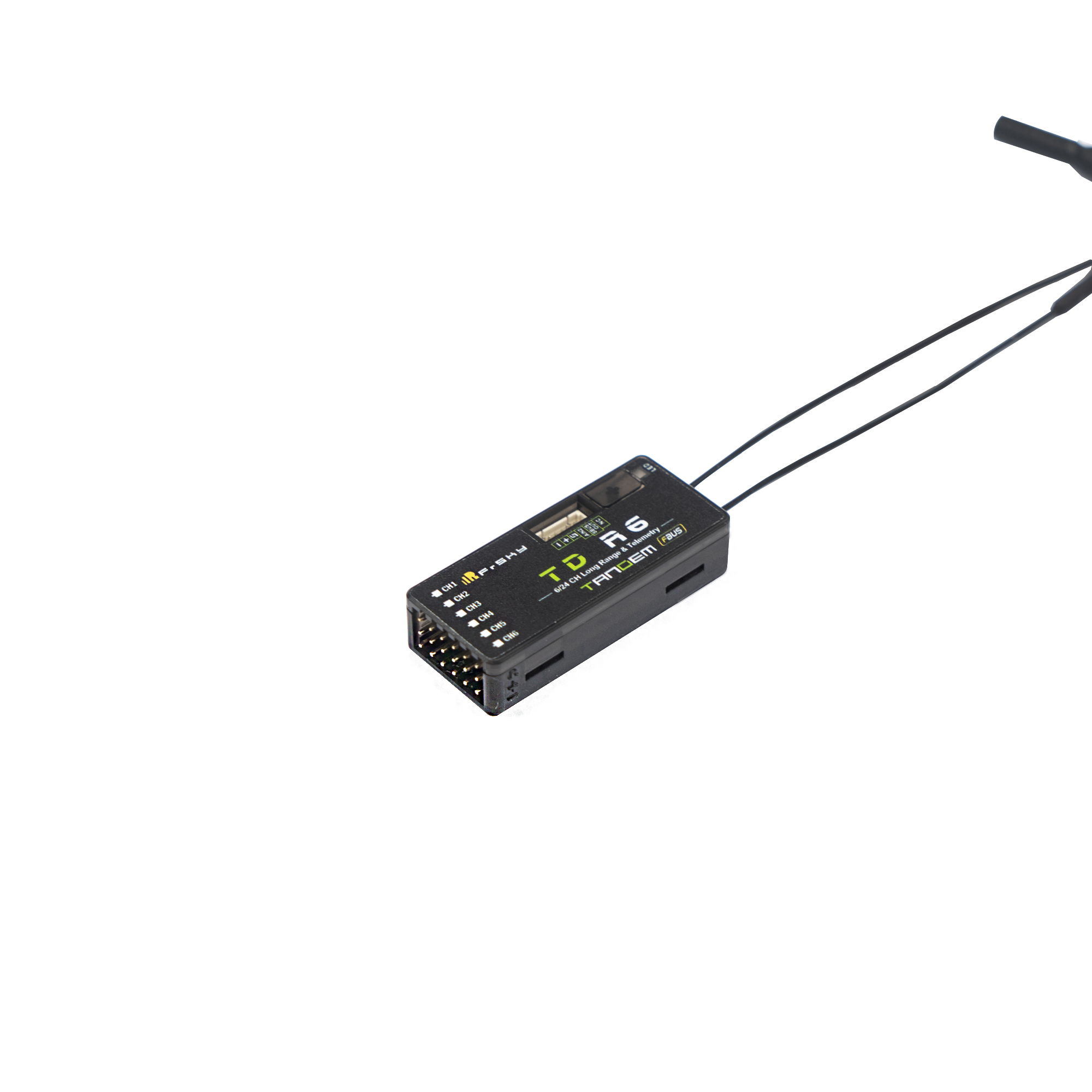 FrSky TD R6 2.4G 900M Penerima Dual-Band Tandem dengan 6 Port Saluran untuk Sistem Remote Control