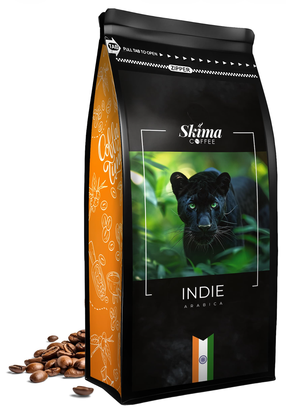 Kawa ziarnista 1kg INDIE 100% ARABICA Świeżo Palona do ekspresu + GRATIS