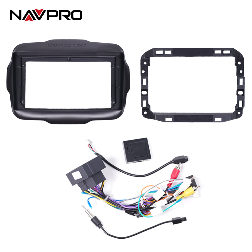 Per JEEP Renegade 2016-2023 telaio e cavi di collegamento per installazione multimediale 9 "NAVPRO CASKA