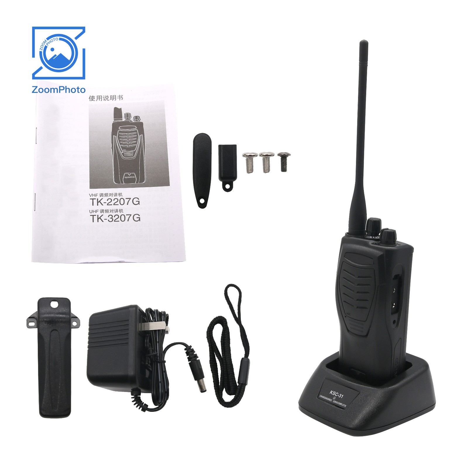 2-Wege-Funk-Walkie-Talkie-Transceiver uhf wiederauf ladbarer Handheld 4w 16ch TK-3207G