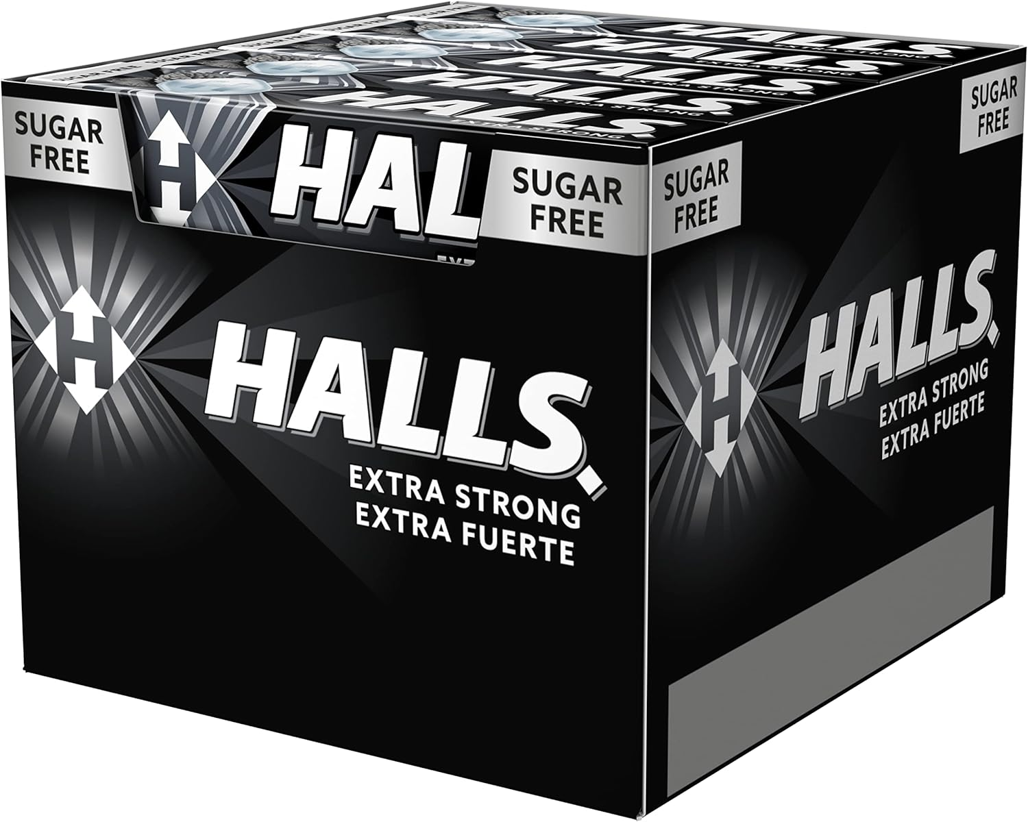 Halls Caramelos Pack 20 paquetes - Sabores Fresa SandlaMiel y Limon Citrico mix extra fuerte negro sandla original