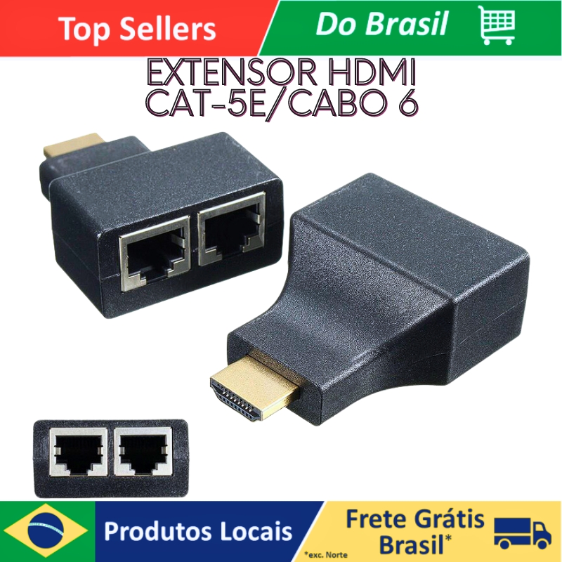 Ekstensor Hdmi Para Cat-5e/Cabo 6