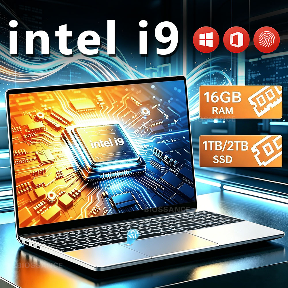 Laptop para Juegos 2026 con Windows 11, Pantalla de 15.6 Pulgadas, Intel Core i9 10980HK/i9 9900U, 16GB de RAM, 1TB/2TB, 1920*1080, Desbloqueo por Huella Dactilar, Retroiluminación