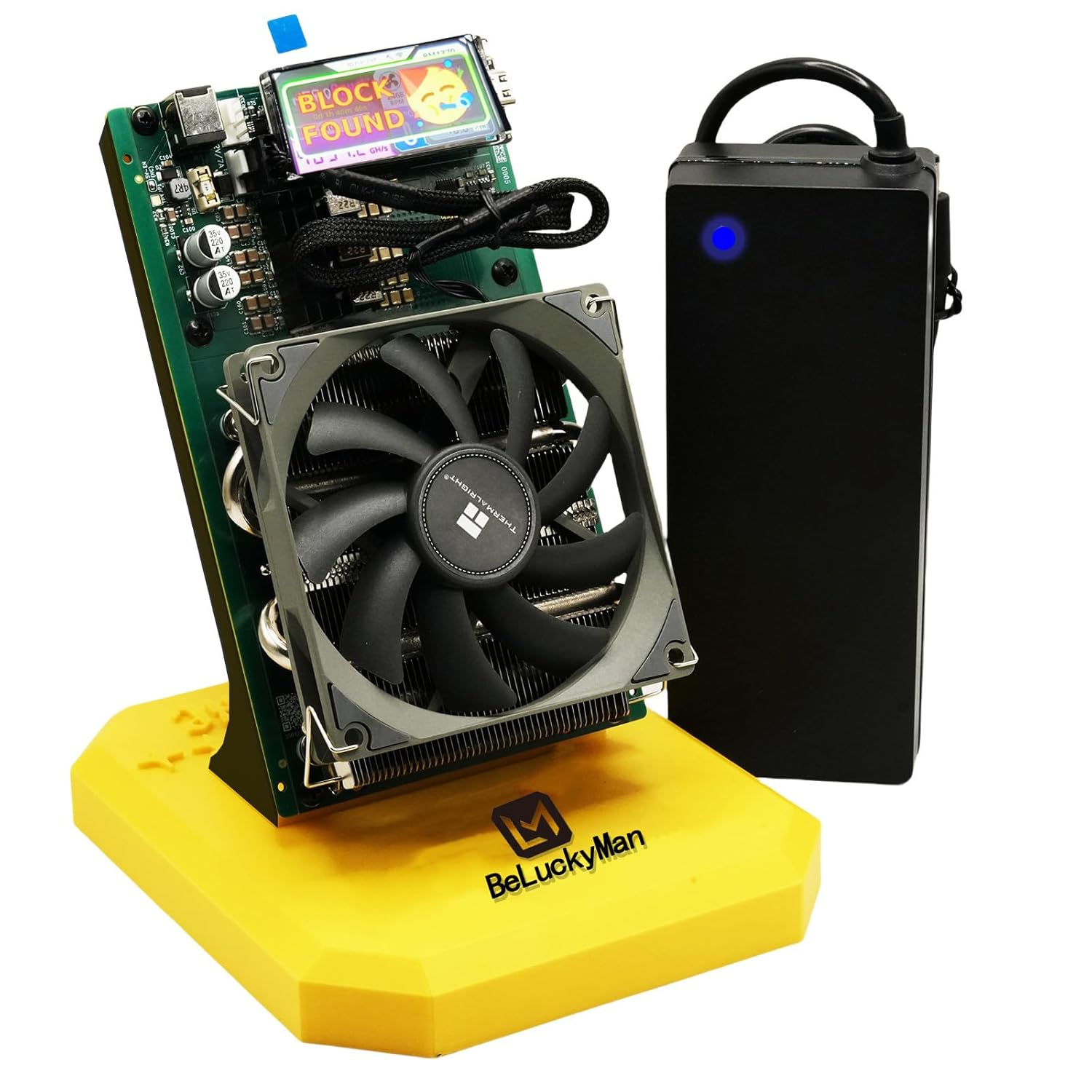 KIC NerdQaxe ++ 4.8TH/s Bitcoins Miner 4 pièces BM1370 Asic puce Solo BTC 15J/Th 98W consommation d'énergie Machine minière Open Source