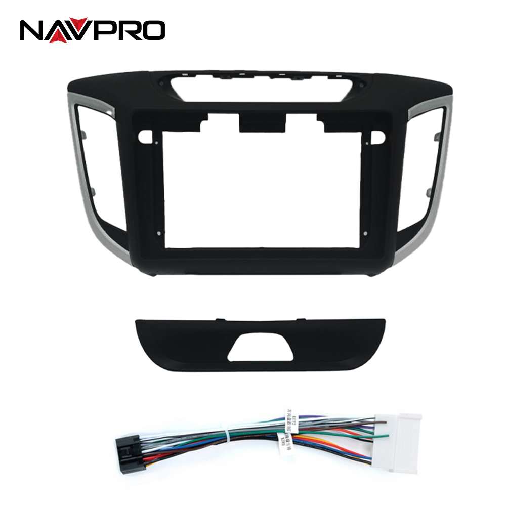 NAVPRO-Marco PCD y Cables de conexión para instalación de Centro Multimedia, para HYUNDAI CRETA 2014-2021, 9 "o 10"