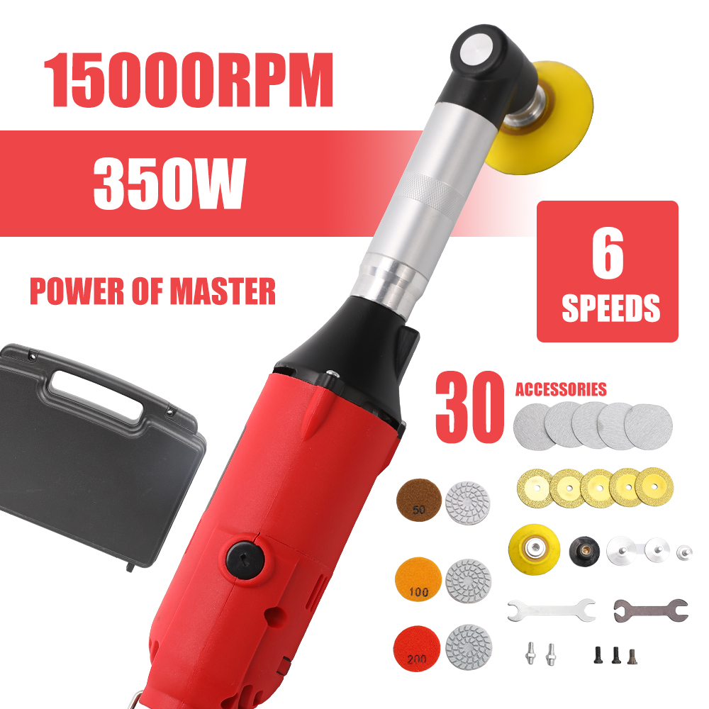 Retificadora Elétrica 450W para Cerâmica e Azulejos, Ferramenta de Acabamento e Limpeza de Juntas, 6 Velocidades Variáveis, Máquina de Gravação, Lixadeira e Polidora