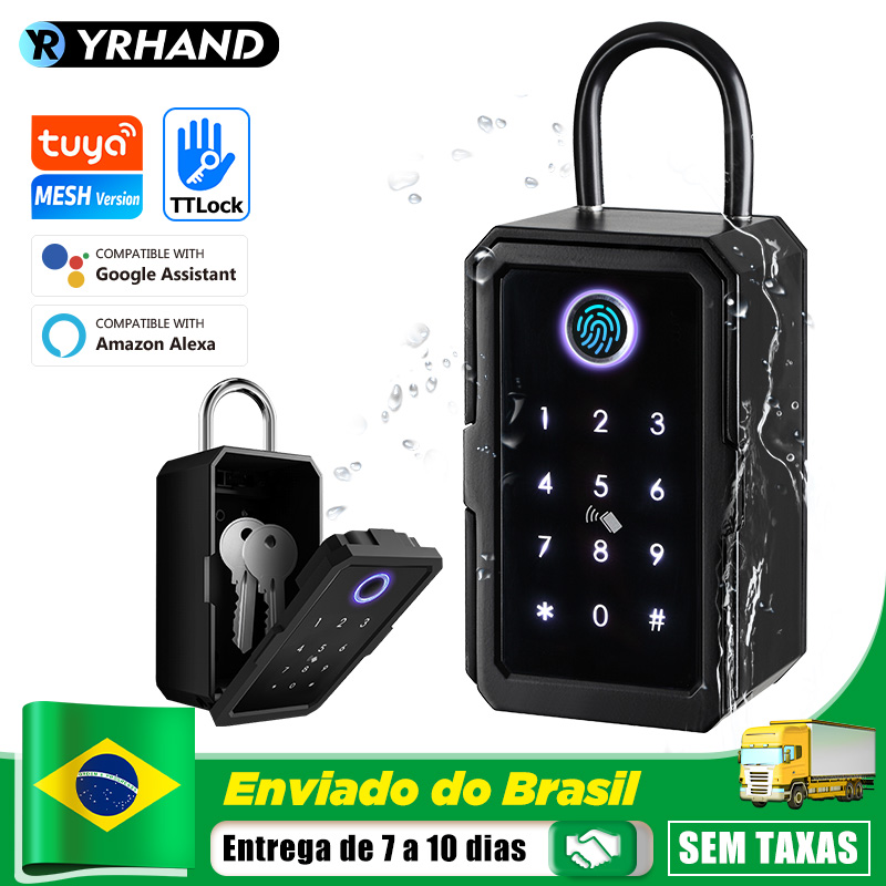 Yrhand K3 Do Brasil Sleuteldoos Outdoor Waterdichte Veilige Beveiliging Intelligente Wachtwoord Opbergdoos Tuya Of Ttlock App Anti-Diefstal Doos