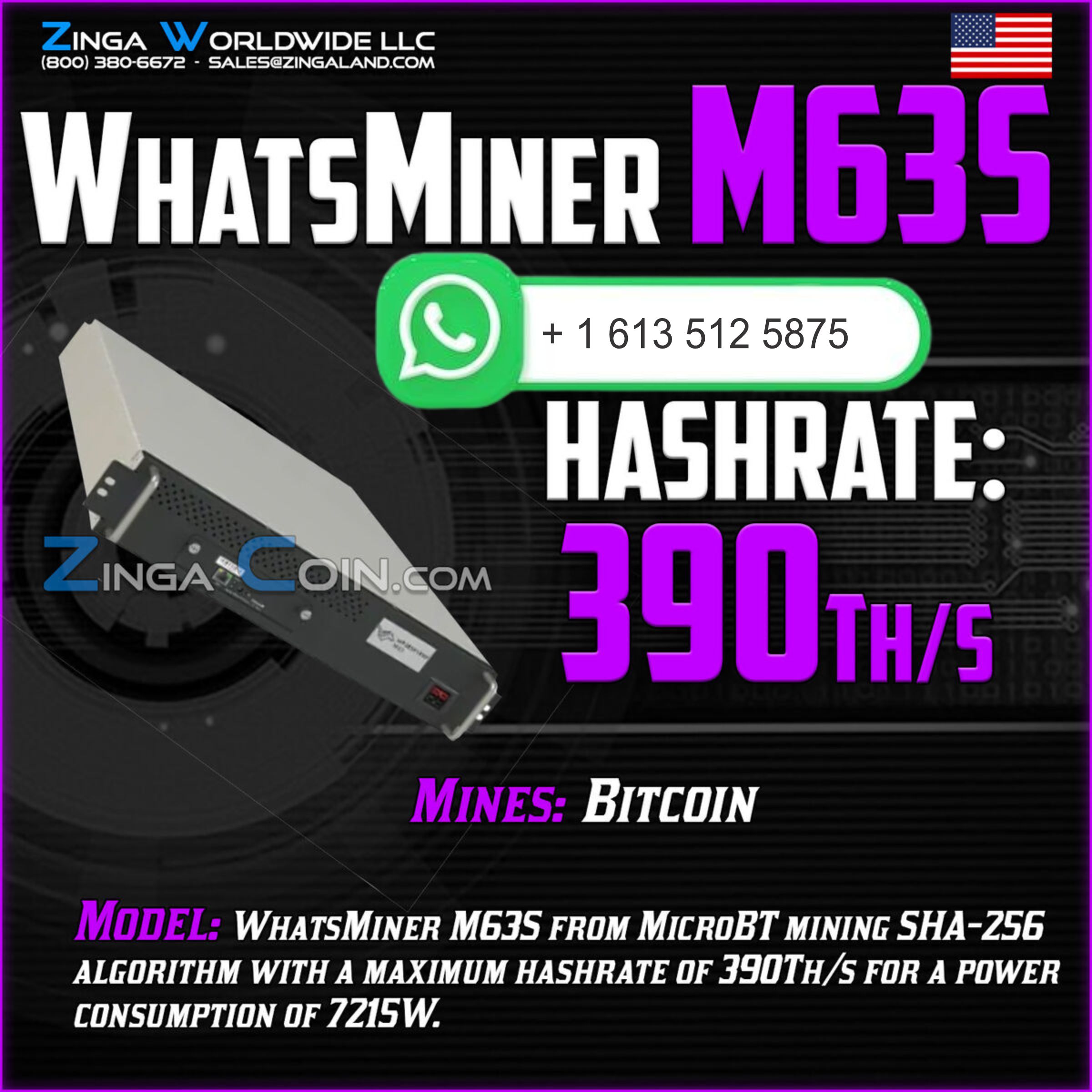 Oferta JY Frenzy: Compre 7 e Ganhe 4 Grátis - Novo MicroBT Whatsminer M63S 360T 390T com Software Hydro e Refrigeração a Água para Mineração de Bitcoin
