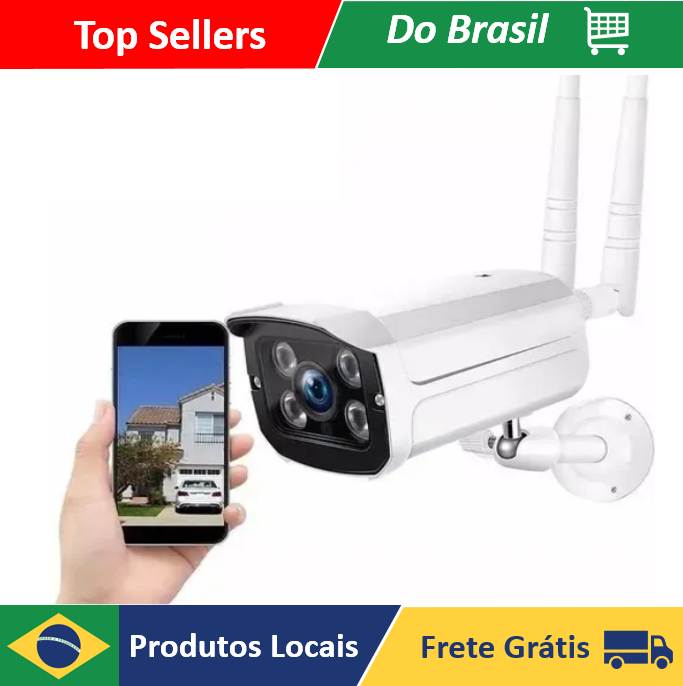 Câmera De Segurança Ip Wifi Externa 2 anteny A Prova D'água