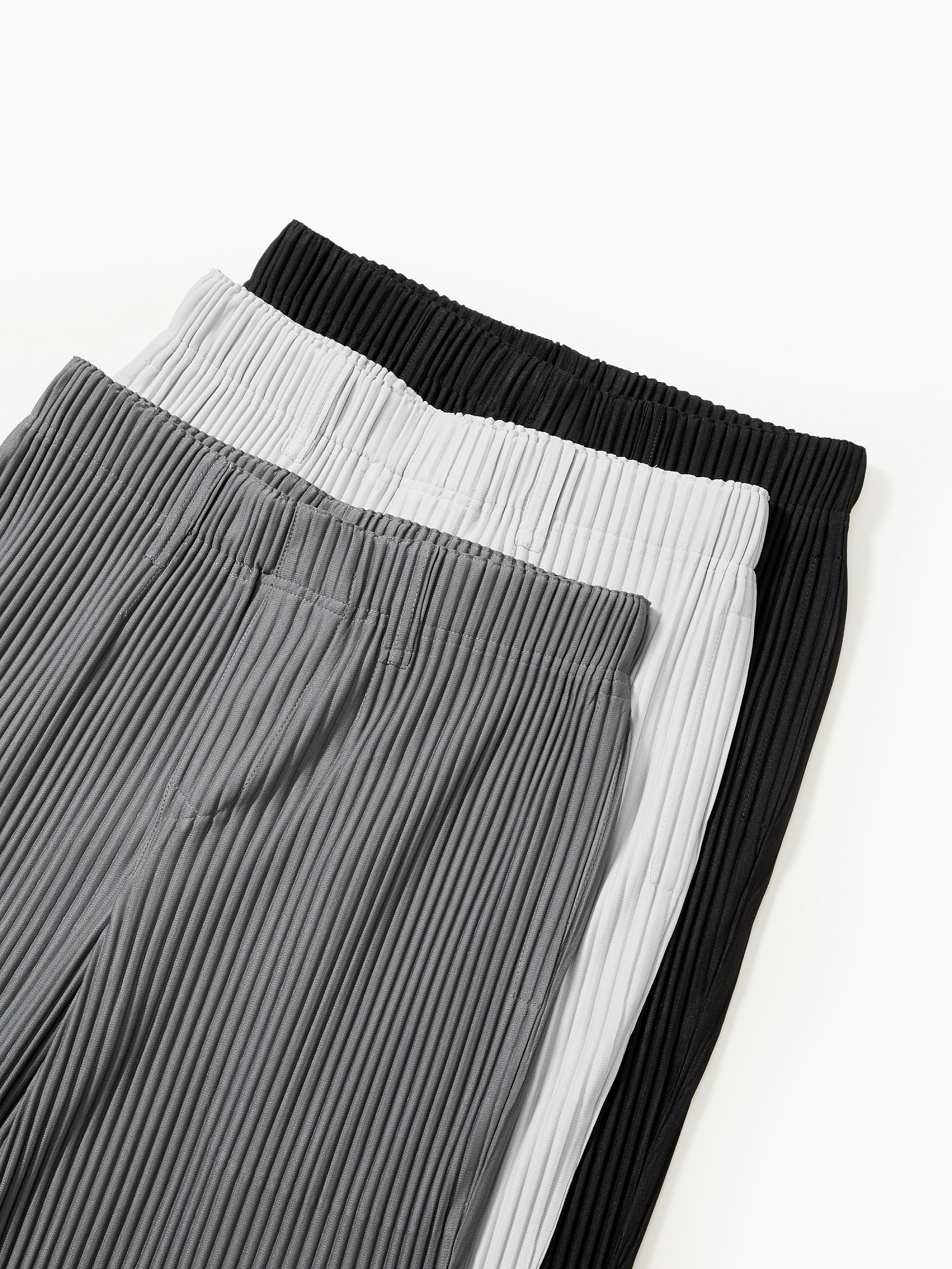 Miyake geplooide herenbroek Casual losse wijde pijpen gedrapeerde broek Business Casual dagelijkse kleding