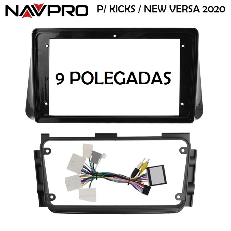 Dla NISSAN KICKS NEW VERSA 19 A 23 9 calowa ramka i kable połączeniowe do instalacji centrum multimedialnego 9 "NAVPRO CASKA