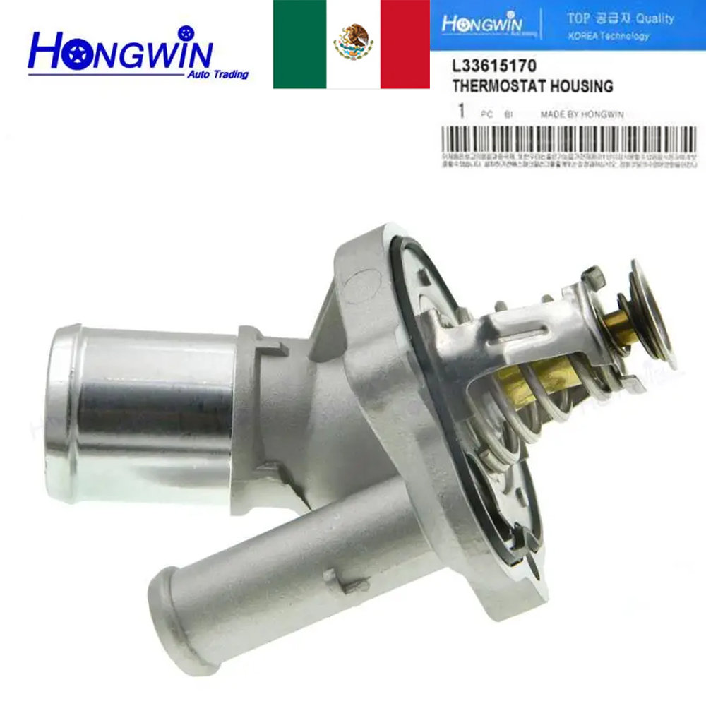 L 33615170   Aluminium thermostaathuis voor Mazda 3 6 CX-7 Ford EcoSport 1.8 2.0 2.3 L33-615-170 L 32715170   ZZCA15172A L336-15-170