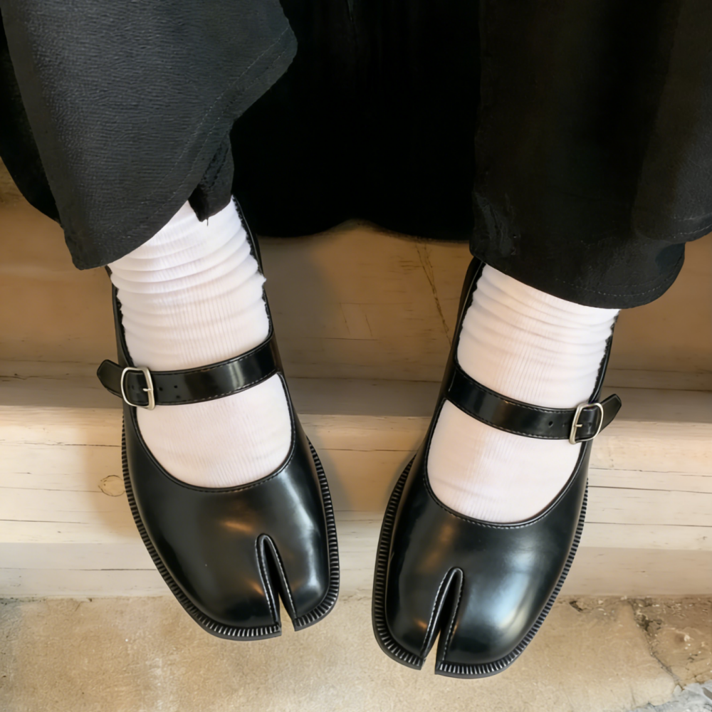 Damskie buty Mary Jane z dzielonym noskiem, z paskiem i klamrą wokół kostki, damskie baleriny, wygodne, codzienne, eleganckie, na imprezę, do pracy, buty do sukienki.