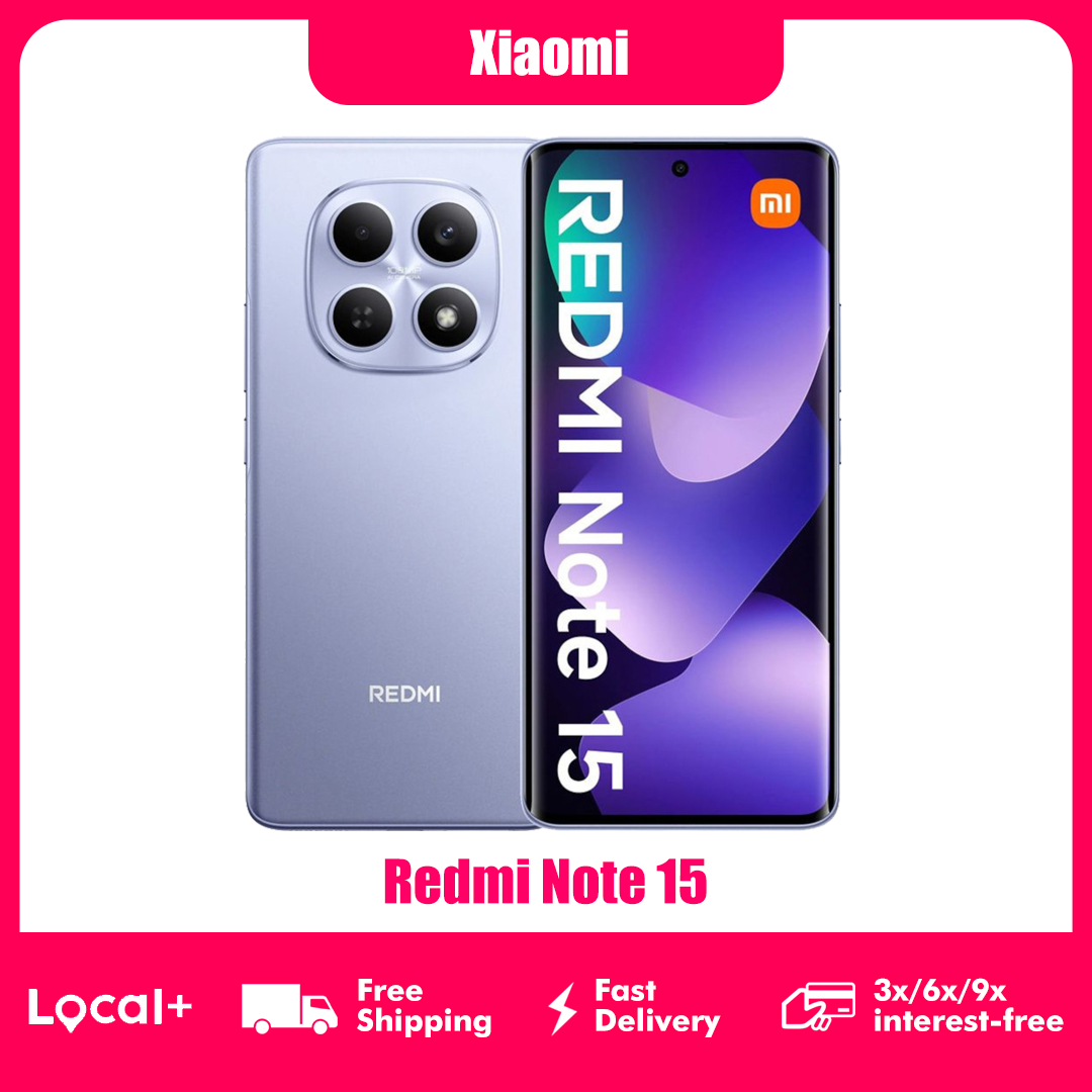 Xiaomi Redmi Note 15 4G 6GB 128GB 8GB 256GB Tela AMOLED de 6,77 polegadas Câmera de 108MP Bateria de 6000mAh