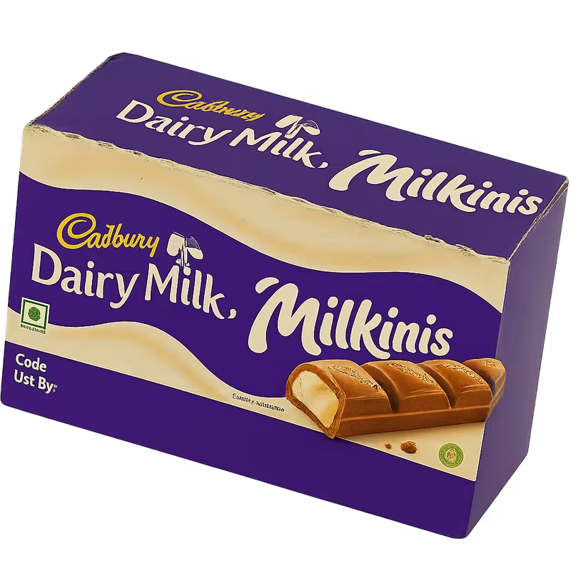 Cadbury Dairy Milk Milkinis 48 x 8,5g (408g) – Mini Milchschokoladenriegel – 48er Display