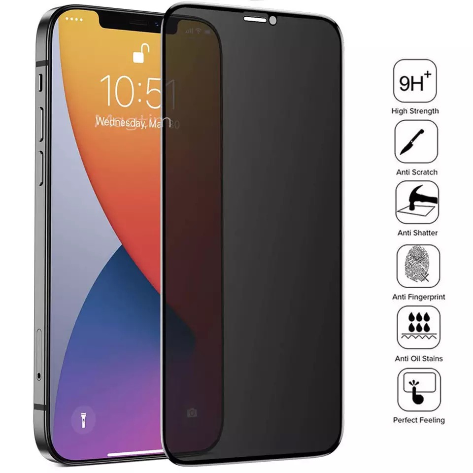 Privacy screenprotector voor iPhone 7/8, 7/8 Plus, 11, 12, 13 Pro Max