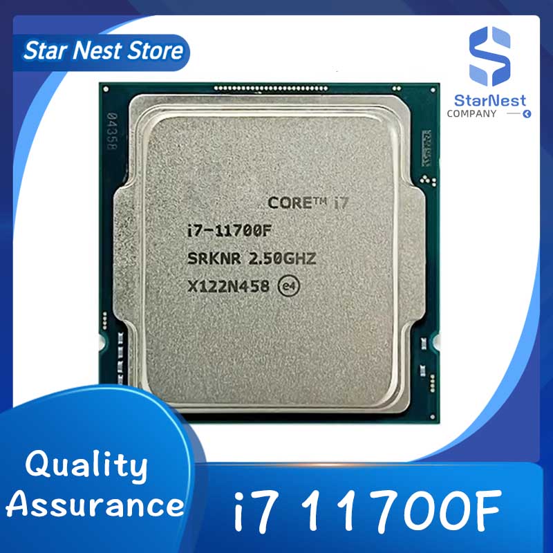 I7หลัก11700F 2.5กิกะเฮิร์ตซ์แปดแกน LGA 1200 Processor