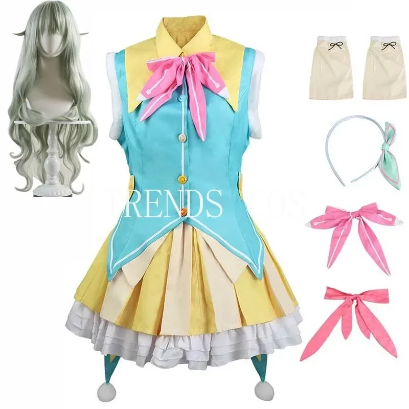 Kusanagi Nene Cosplay Kostüm Damen Süßes Kostüm Idol Nene Kleid Kopfbedeckung für Comic Con
