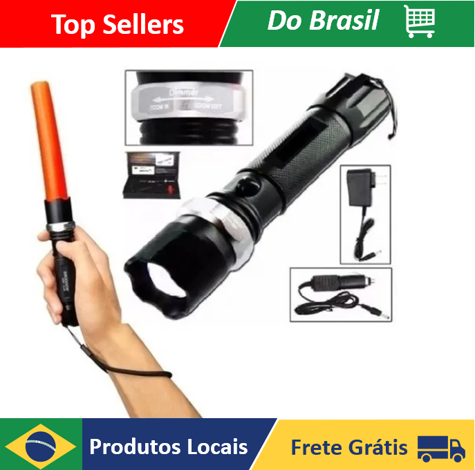 Linterna Tática Swat Original Profesional Recarregable