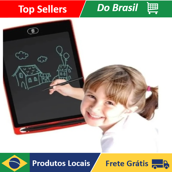 Lousa mongica Digital 12 polegadas Lcd Tablet Infantil Para escerver E Desenho