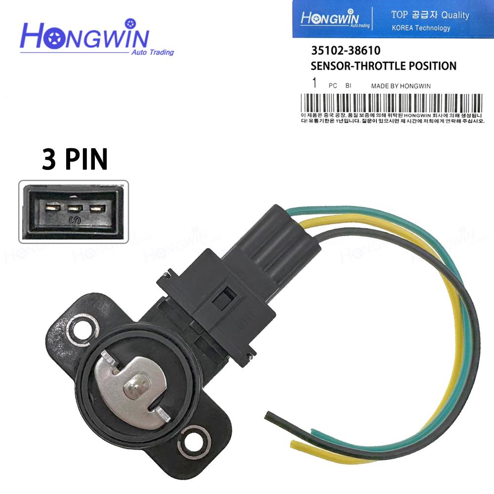 Sensor de posición del acelerador TPS para HYUNDAI, Sonata, Santa Fe, trazet, Tiburon, Kia, Optima, Magentis 2,0, 2,4, 2,7, 35102-38610, 3510238610