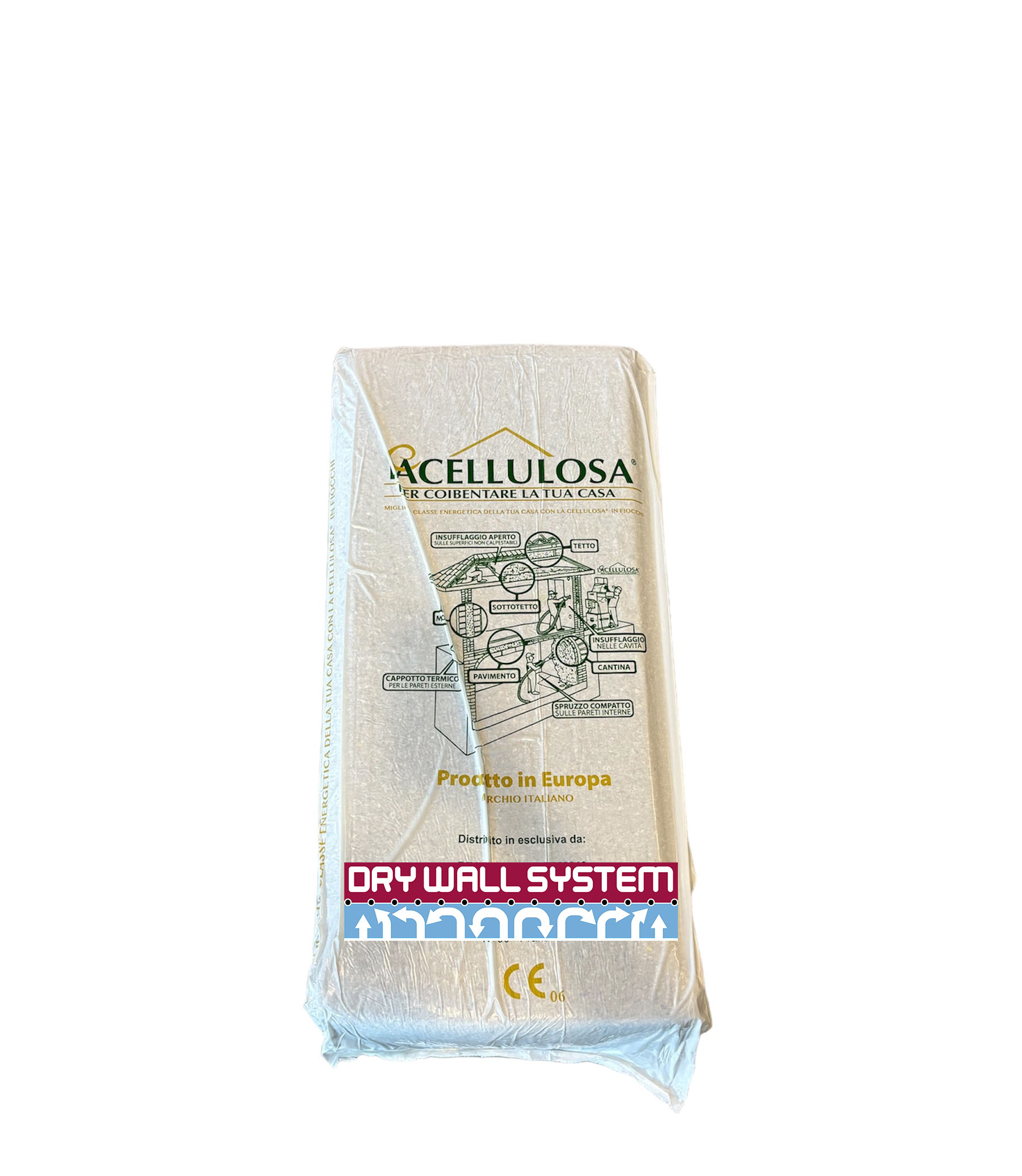 CELULOSE EM INSUFFLY 12,5 KG ISOLAMENTO TERMICO E ACOUSTICO