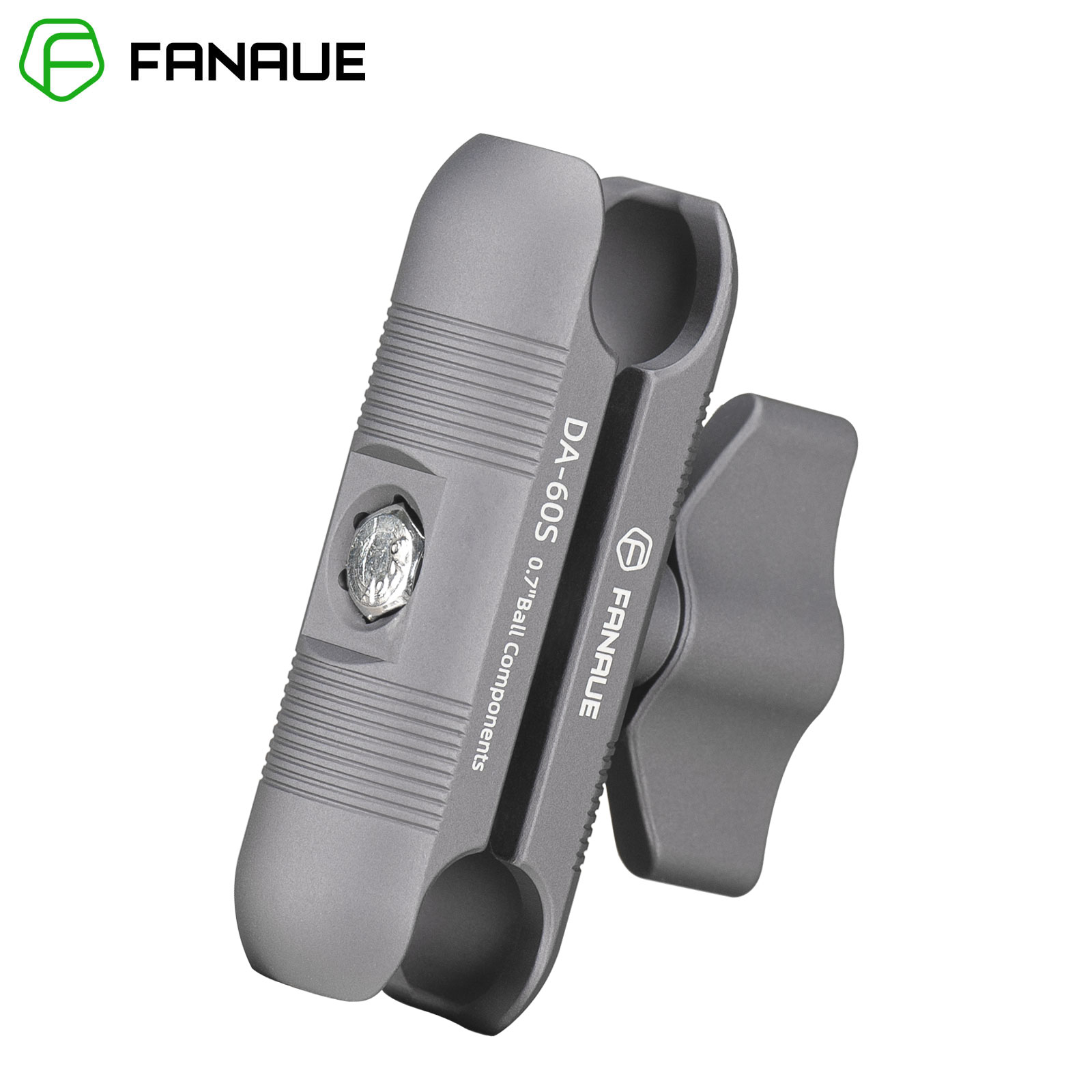 FANAUE Double Socket Arm Support Car Mobile Phone Cradle Holder Motorcycle Motorbike 17mm Ball Head Adapter For Garmin GPS