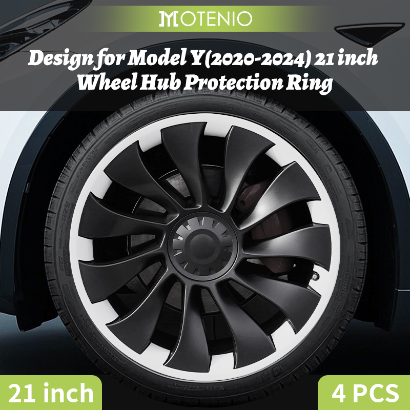 Modelo Y 2020-2024 Diseño de Protector de rueda para Protector de llanta Tesla 21 pulgadas 4 Uds Protector de rueda ABS accesorios de protección de llanta