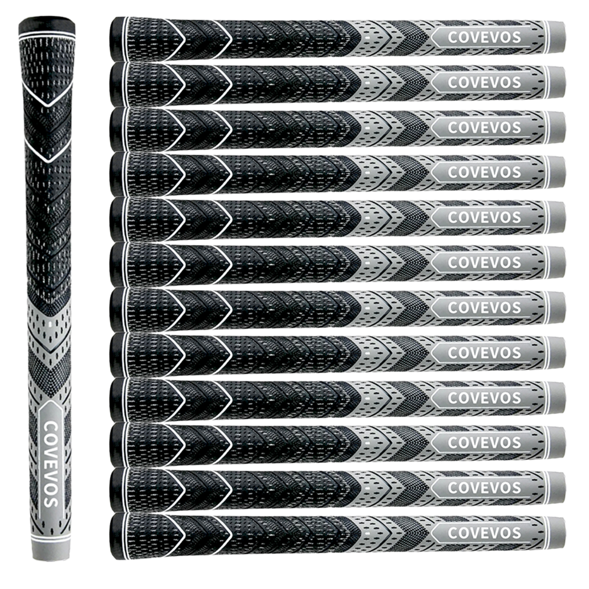 13pcs golf grips, made of natural rubber, with durable non-slip design, suitable for men and women.