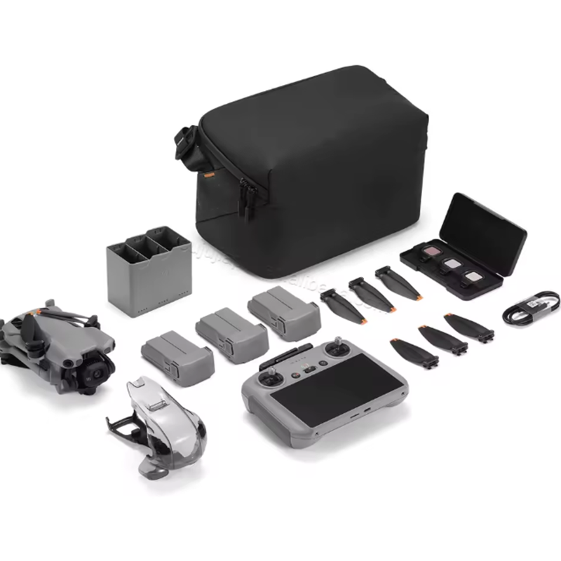 Mini 5 Pro Fly More Combo z pilotem zdalnego sterowania, idealny dla początkujących, zawiera 3 baterie.
