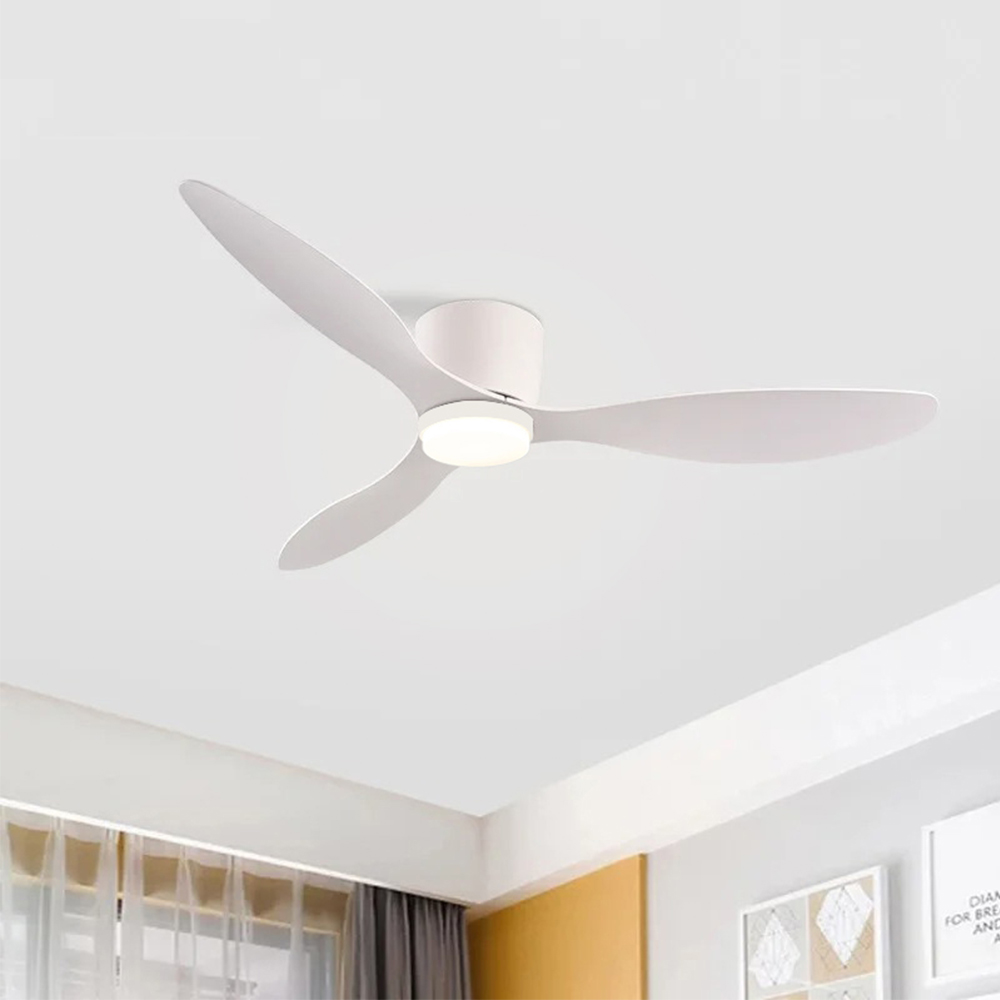 IRALAN ventilateur de plafond avec lumière, ventilateur de plafond à profil bas de 42 pouces/52 pouces avec télécommande, pour intérieur et extérieur couvert