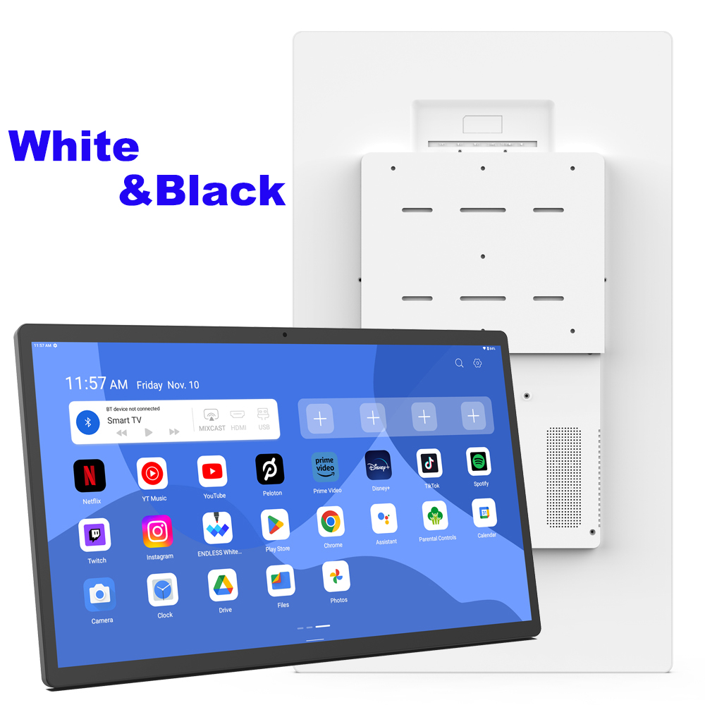 24“ wandgemonteerde industriële tablet-pc met PoE++, ultraslanke rand, muurbeugel, 4 GB RAM, 32 GB ROM, HDMI-ingang, Type C, 5 MP camera