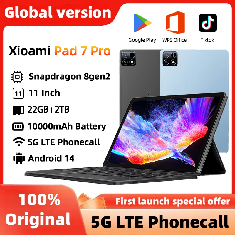 2025 NEW Original MI Pad 7 Pro Tablet 11inch Snapdrago 8gen2 10000mAh HD 4K 16GB+1T Android 14 5G Dual SIM WiFi GPS Tablet PC