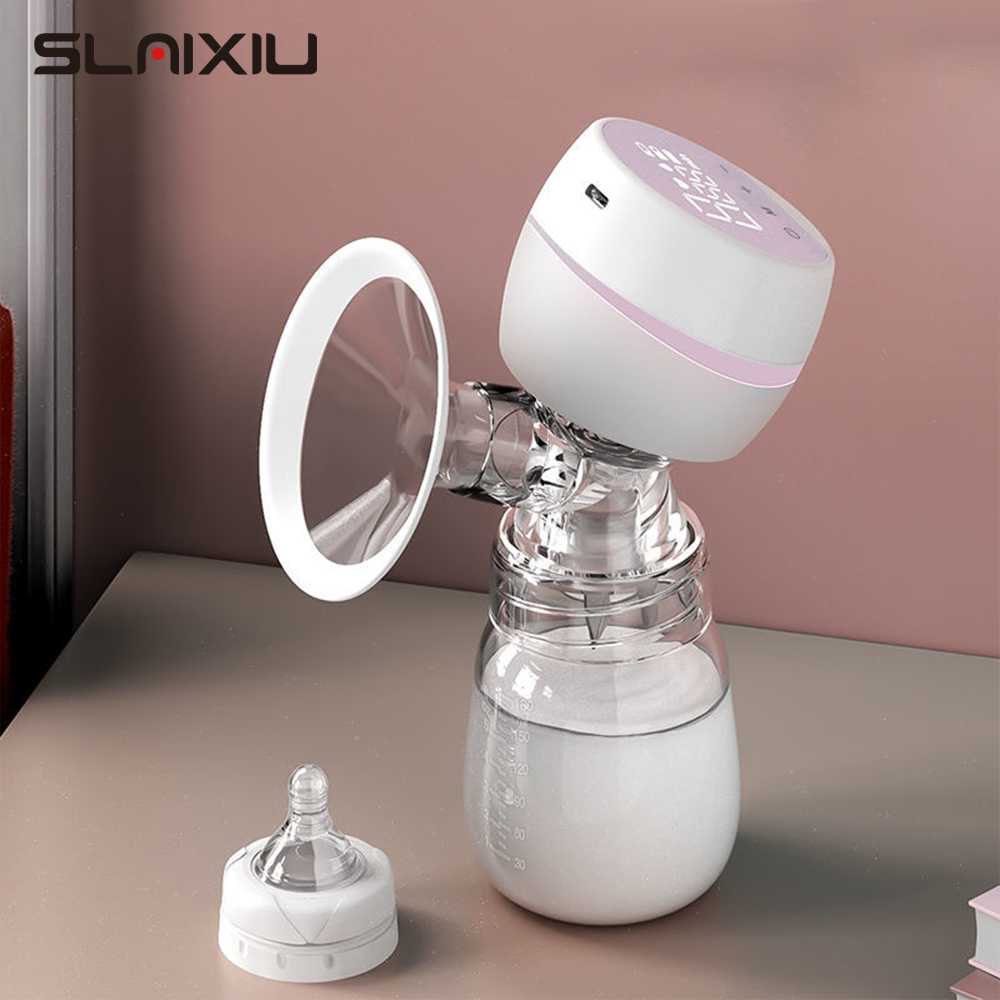 Extractor de leche eléctrico portátil, Extractor de leche silencioso, recargable por USB, ordeñador automático, comodidad para amamantar, sin BPA