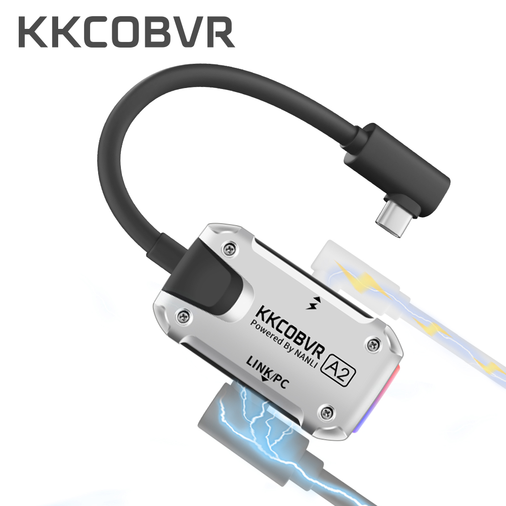 KKCOBVR A2 Compatible avec Quest 1\Quest 2 \Quest Pro et Pico 4 VR Connectivity Adaptateur de transfert de données de jeu PC