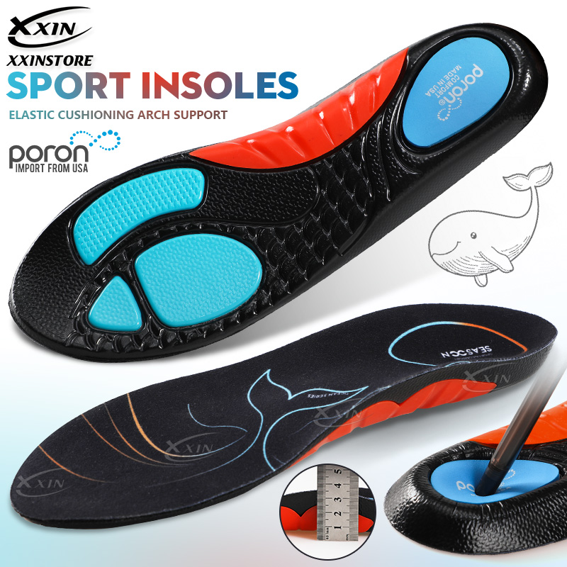 【Xxin】plantillas para zapatos con soporte para arco, plantilla deportiva Poron con absorción de impacto, pies planos, almohadilla para zapatos, alivio del dolor en el talón