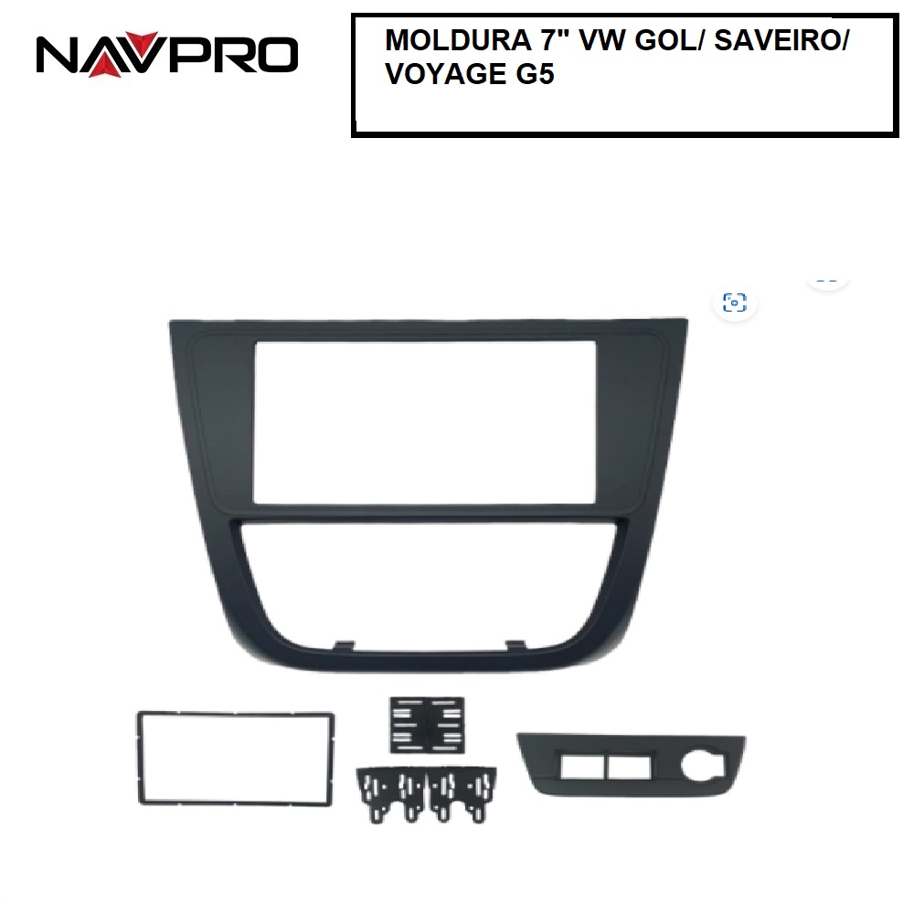 VW GOL SAVEIRO VOYAGE G5 2008-2012 Frame/Fascia i kable połączeniowe do instalacji centrum multimedialnego 7 "NAVPRO CASKA