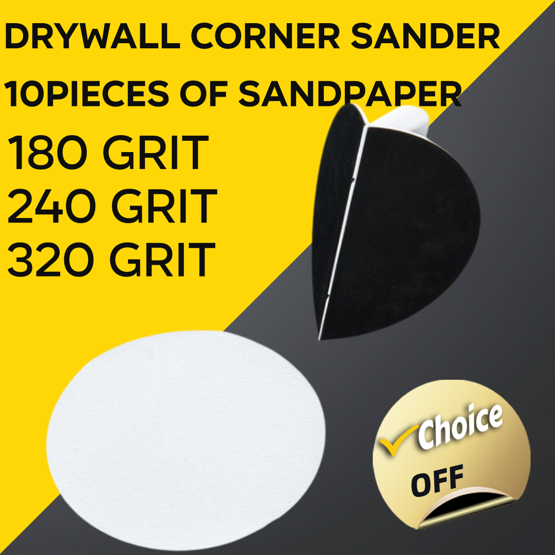 다기능 반원형 각도 샌딩 사포 도구 Drywall 샌딩 종이 홀더 용 자체 접착 90도 샌딩 도구