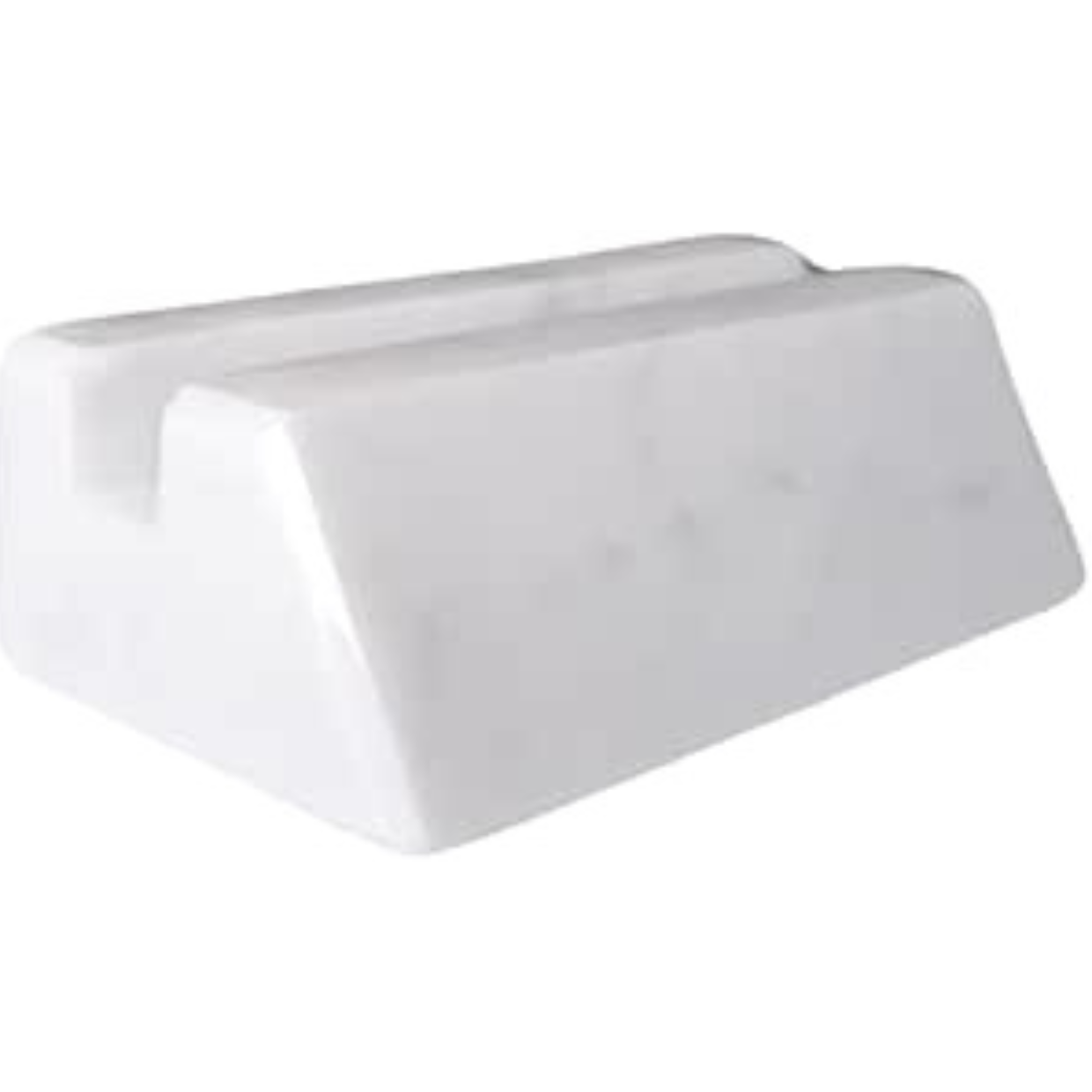 Suporte para tablet de mesa, smartphones ou cartões de visita - Design elegante para casa e escritório - Feito à mão na Itália - Suporte de mármore branco natural - Creations Kalu