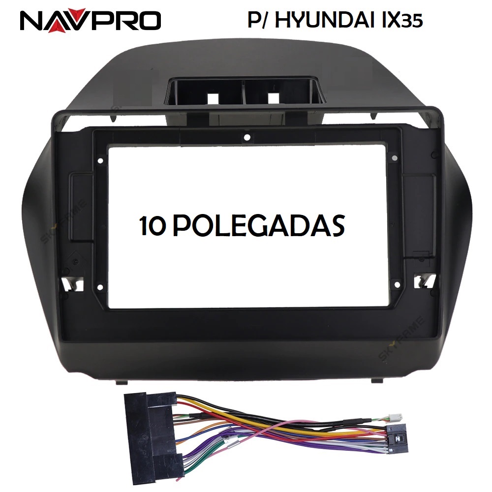 Für HYUNDAI IX35 10-Zoll-Rahmen und Verbindungskabel für die Installation von NAVPRO CASKA Multimedia Center