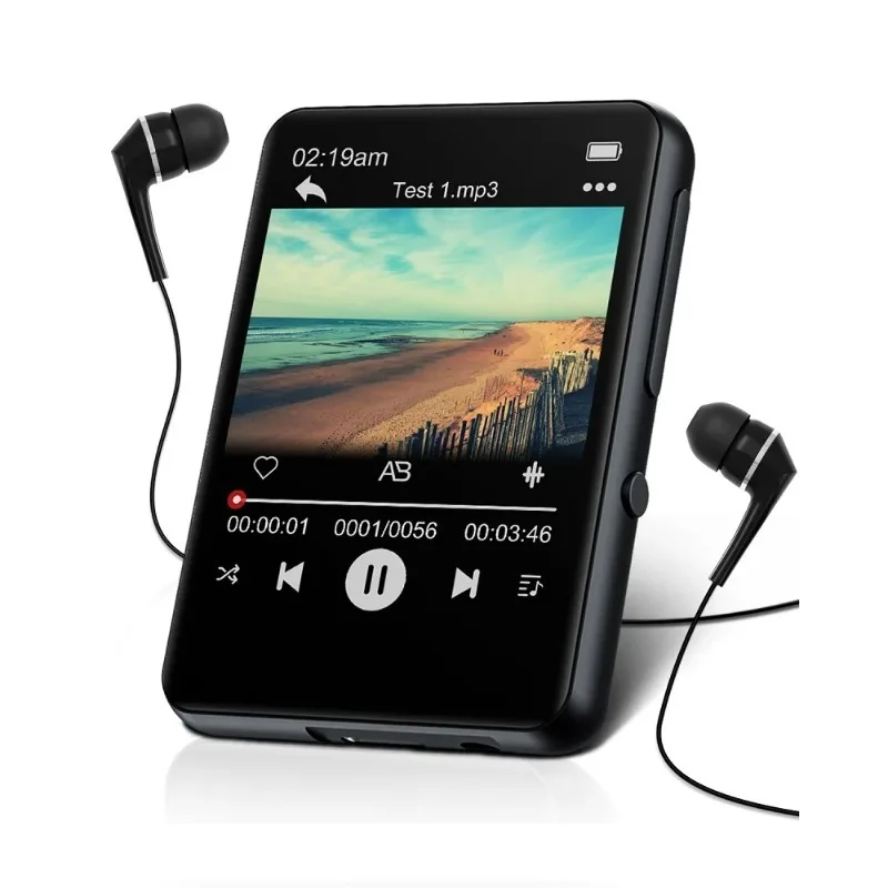 Écran tactile avec haut-parleur HD intégré, 3 lecteurs avec BT 2.4, MP3, radio FM, enregistrement vocal, 32 Go, 5.0
