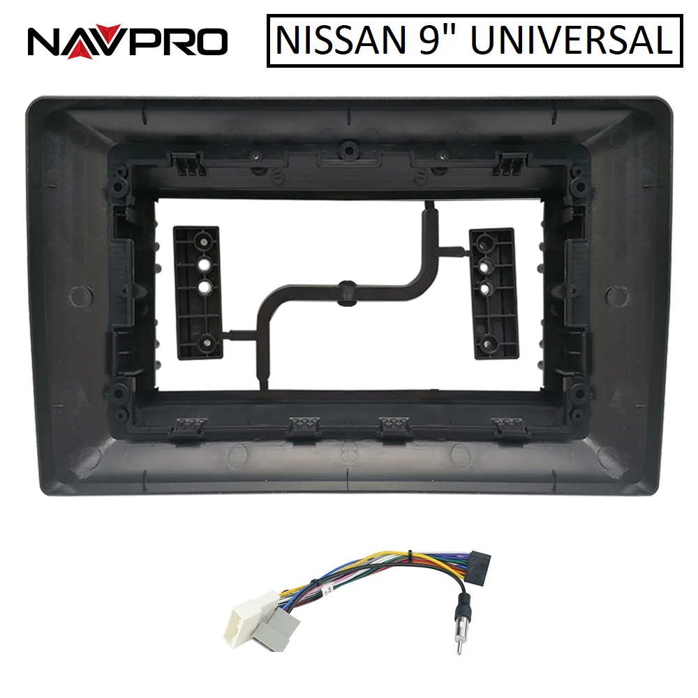 สำหรับ NISSAN มีนาคม VERSA 2011 2014กรอบ/Fascia และสายเชื่อมต่อสำหรับศูนย์มัลติมีเดียการติดตั้ง9 "NAVPRO CASKA