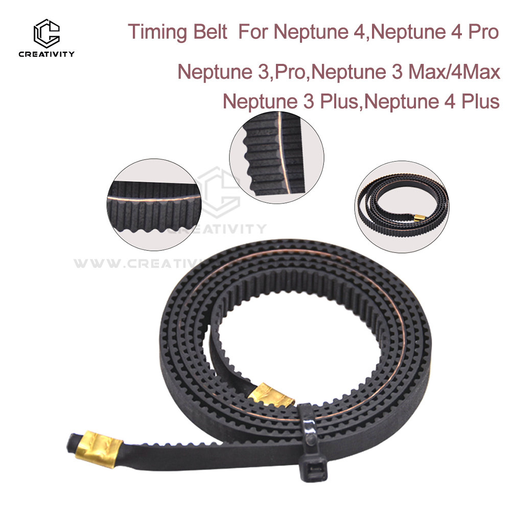 Courroie de synchronisation pour Neptune 4,Pro X-Axis Y Axis Syns.info ous Rubber GT2, Largeur 6mm, Fit Neptune 4,3 Max Neptune 4 3 Plus Pro