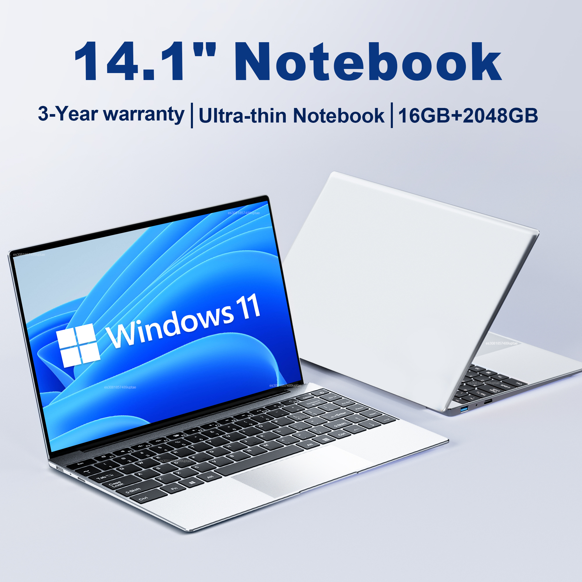 Portátil ultradelgado de 14,1 ", 16GB de RAM, 2TB SSD, Intel N3700, portátil, Gamer, Windows 11 Pro, pantalla 1920 *, ordenador de estudio de oficina
