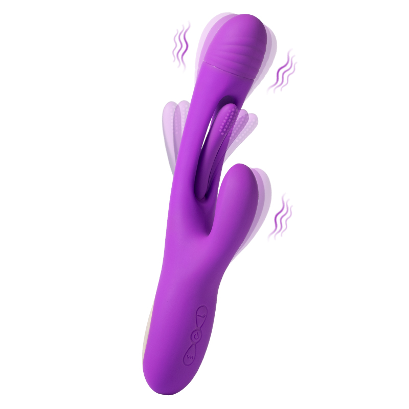 Vibrateur Rabbit, 7 modes de vibration pour la stimulation du point G et du clitoris, masseur sexuel 3 en 1 pour femmes et couples
